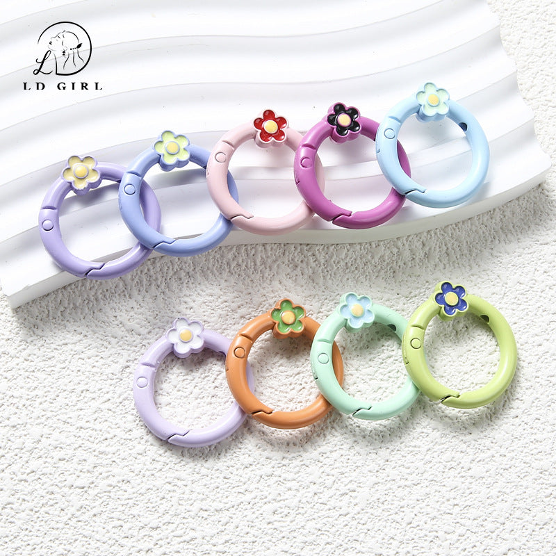 A small flower spring buckle, DIY jewelry accessories