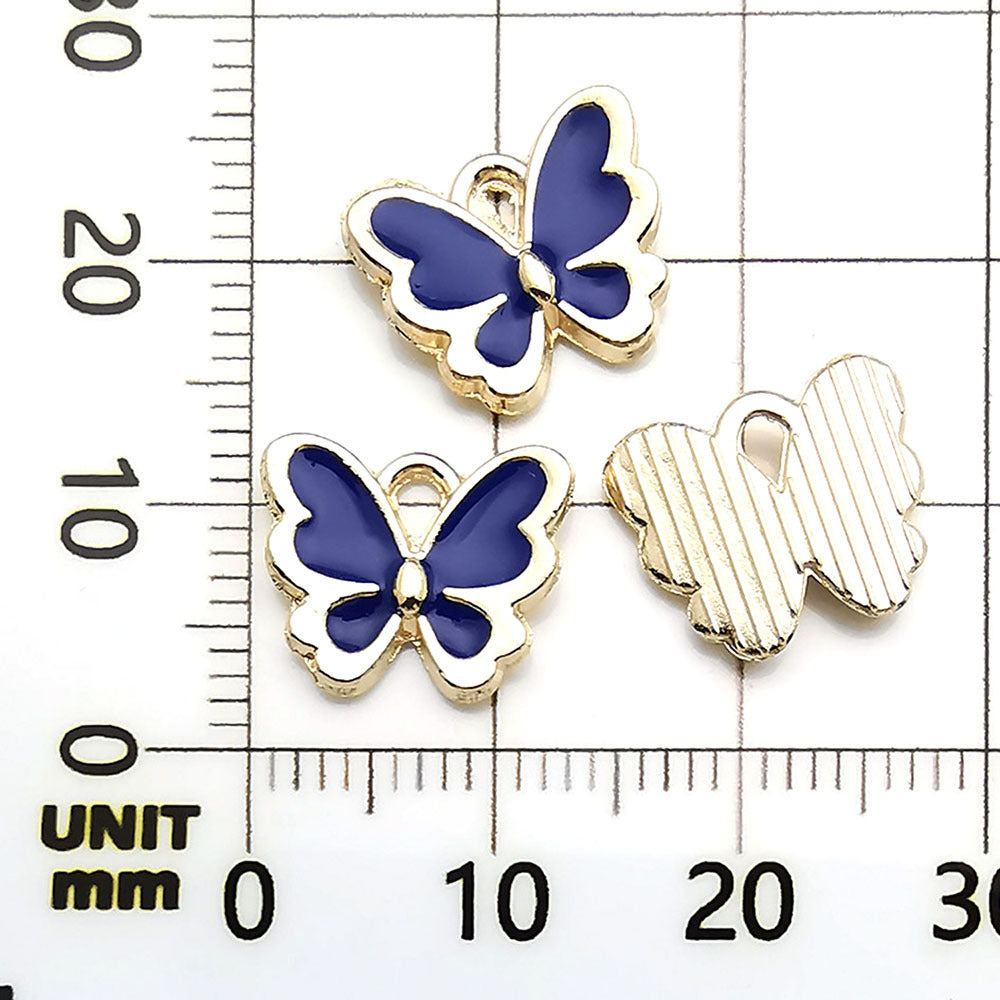 NO.22-2 Dark blue20  assortment  charms  metal, alloys