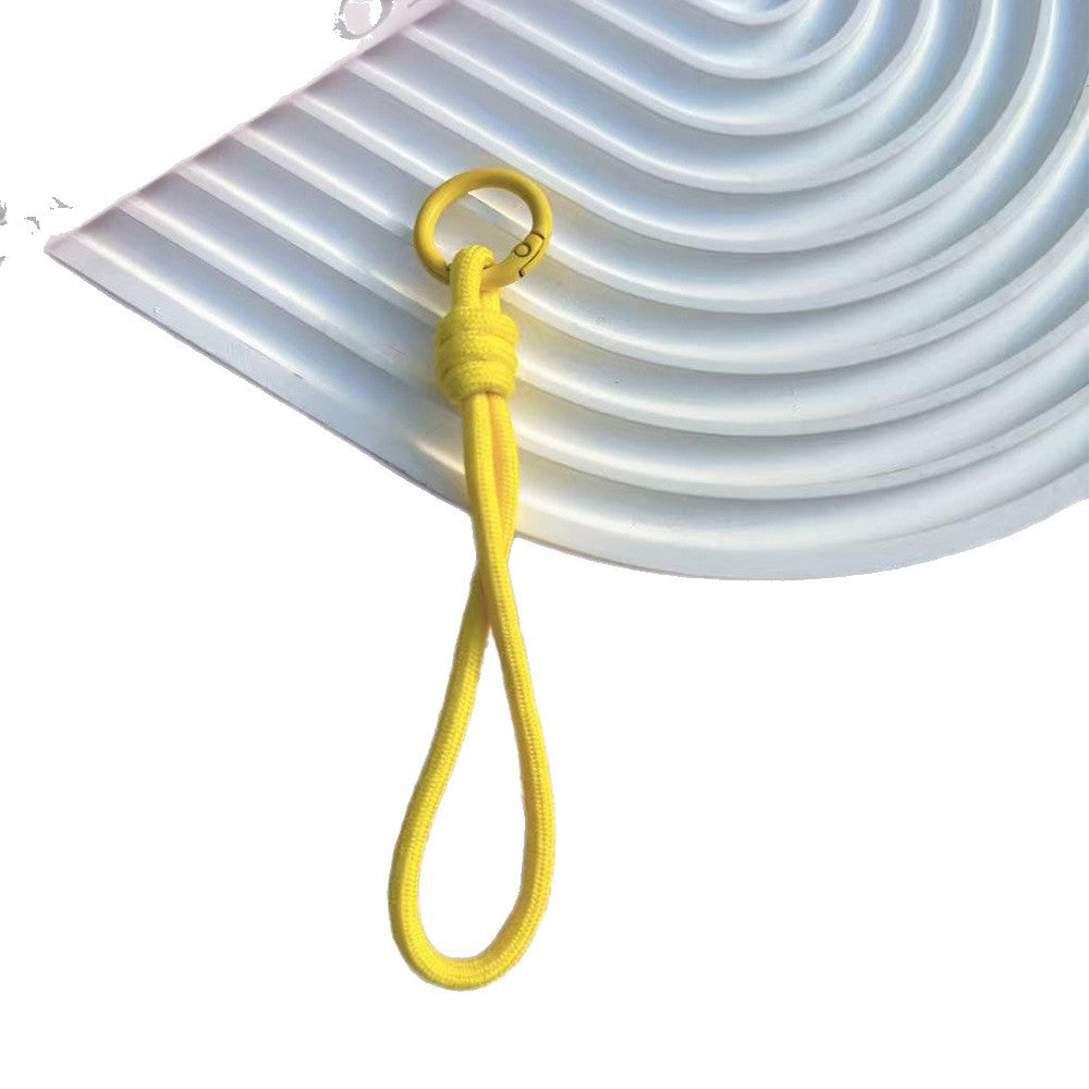 B5 short monochrome knotted mobile phone lanyard/hand-woven/wrist rope/water cup anti-lost rope/