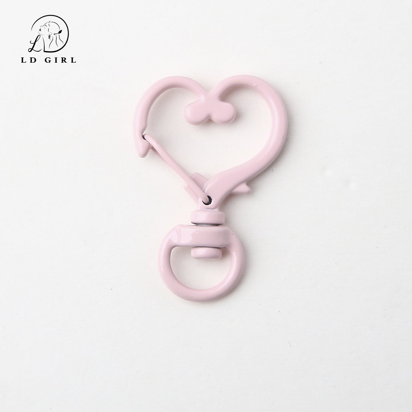 A love spring key heart ring, DIY pendant