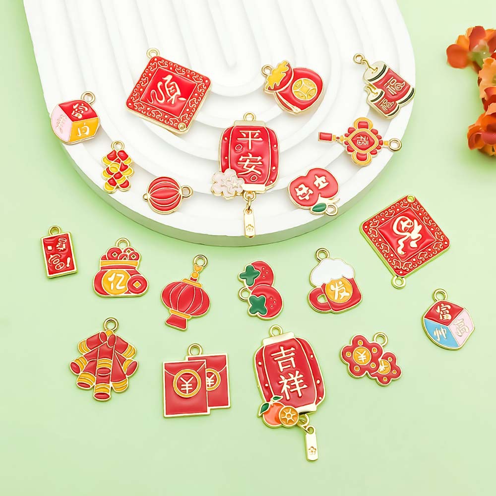 NO.10 Mixed 20 New Year's metal alloy