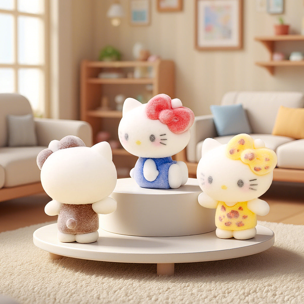 New rainbow kitten cute doll, office desktop ornament