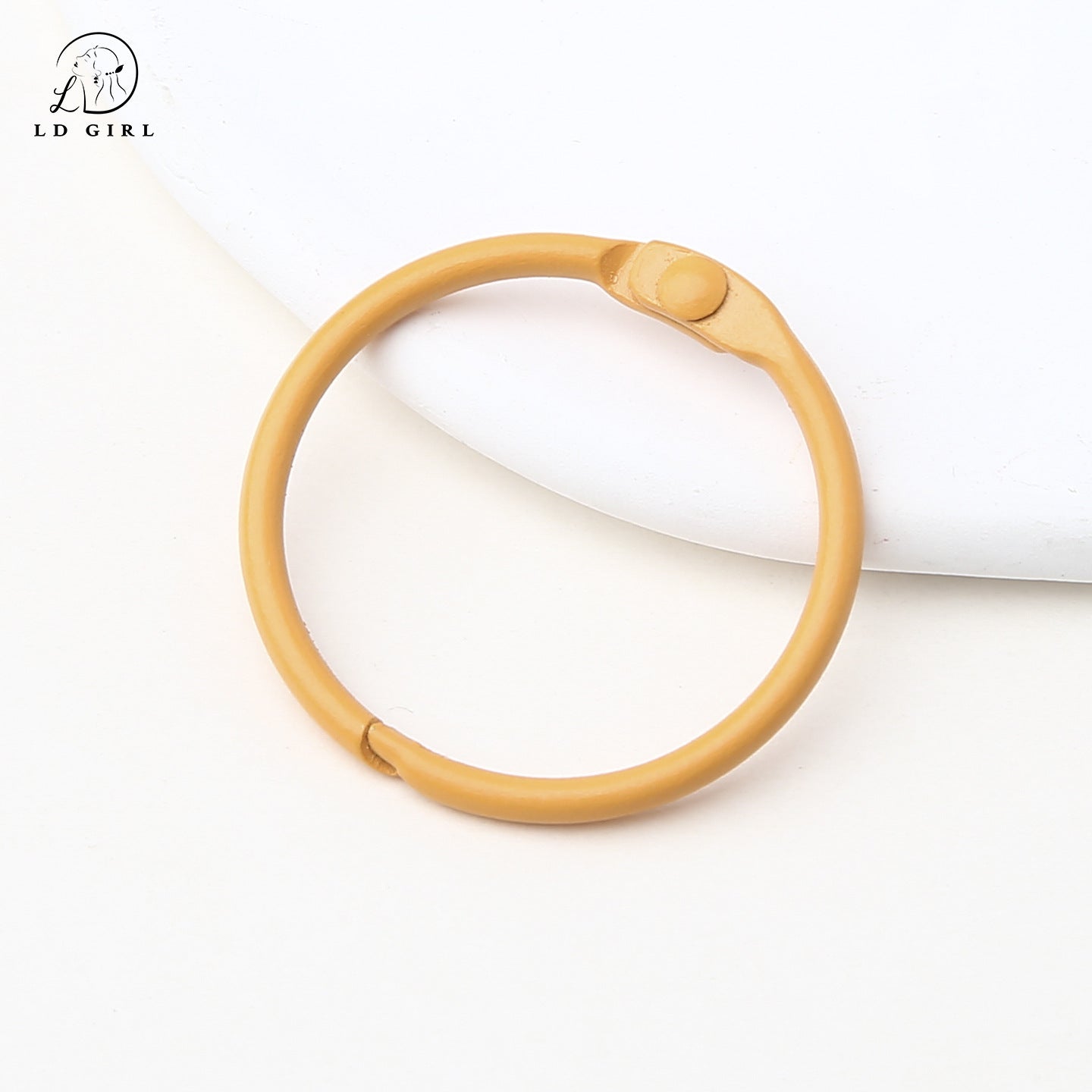 A paint, book ring, movable card ring, desk calendar loose-leaf line buckle, binding ring buckle d, iy alloy accessories, book ring, keychain