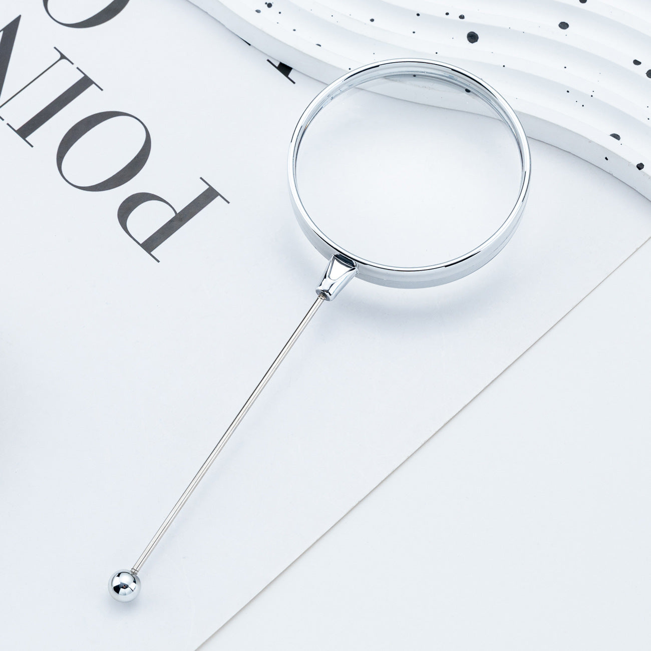 DIY beaded magnifying glass, reading and reading high definition handheld magnifying glass, children's scientific observation magnifying glass