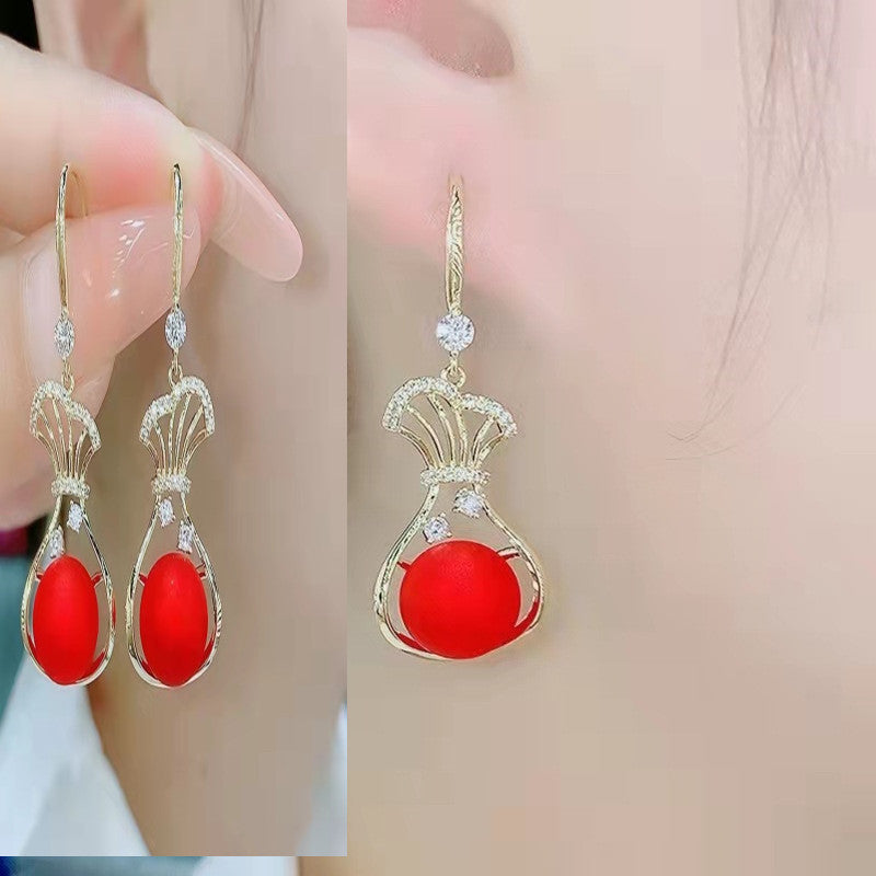 E14,S925 Silver Needle Earrings C