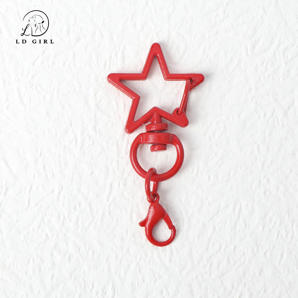 A Color Rotary Buckle, Alloy Accessories, Pentagram Buckle