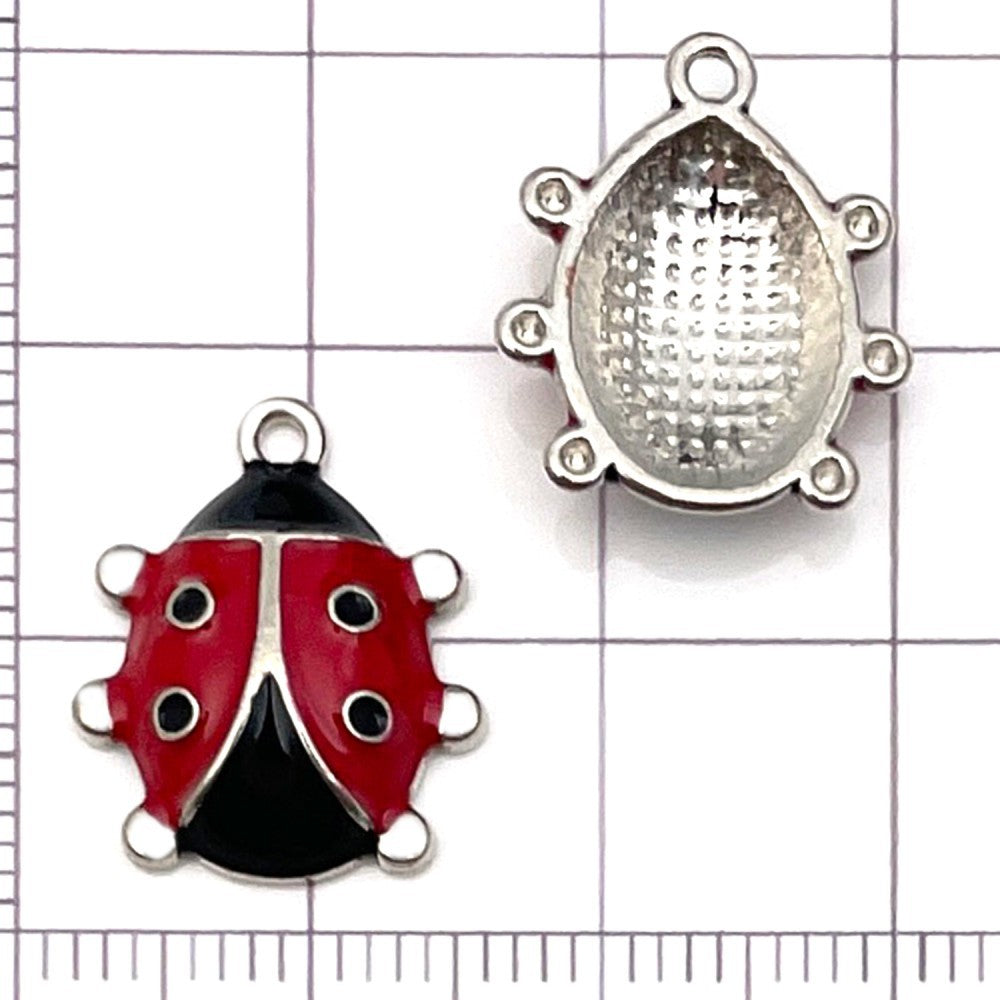 NO.8 Mixed 20  ladybug metal, alloy