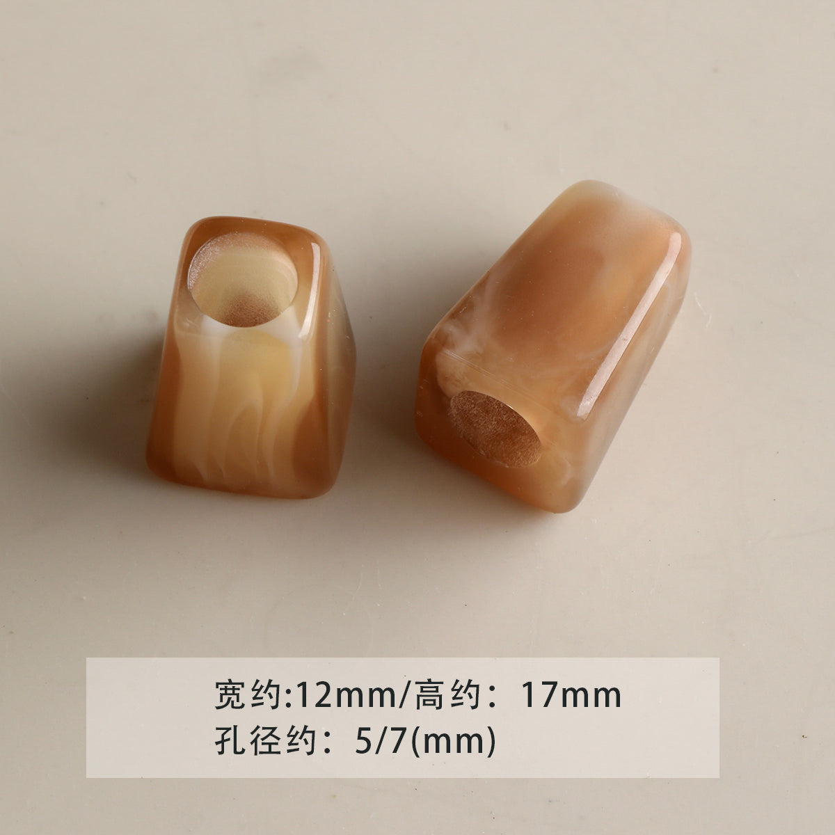 Acrylic smudged large holes/barrel beads/abacus beads/DIY accessories