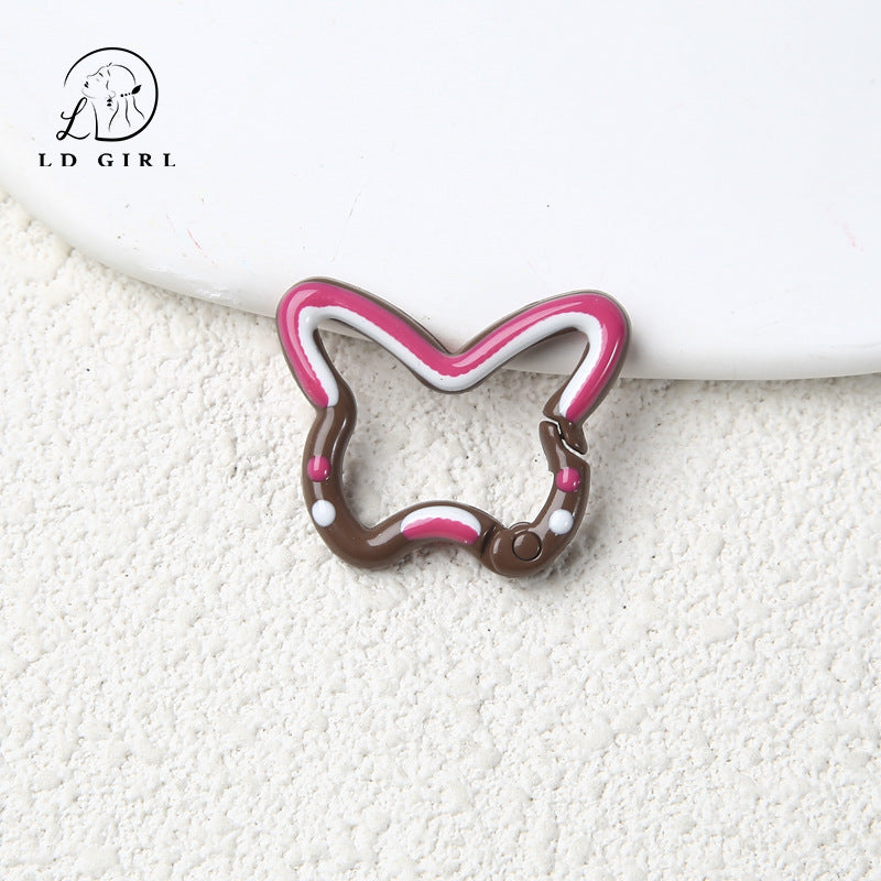 A butterfly spring buckle, DIY buckle, jewelry accessories