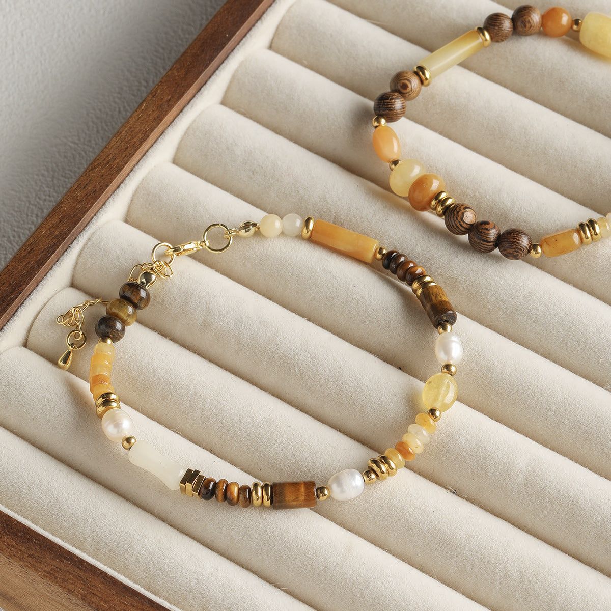 Natural stone/Huang Dongling/round beads/tube beads/abacus beads/DIY accessories