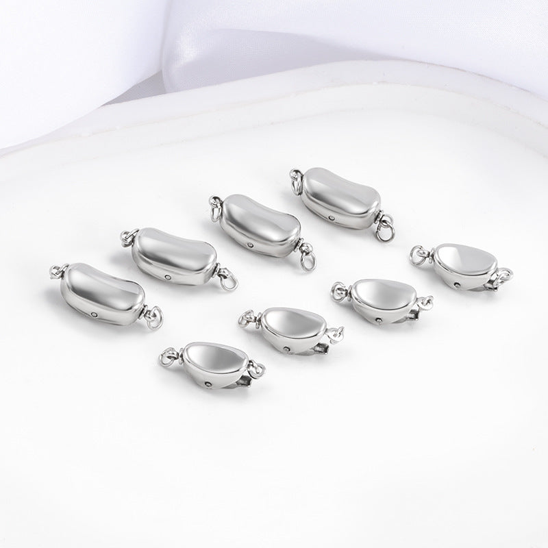 A ingot buckle/pearl necklace/bracelet/stick buckle/DIY accessories, stainless steel buckle