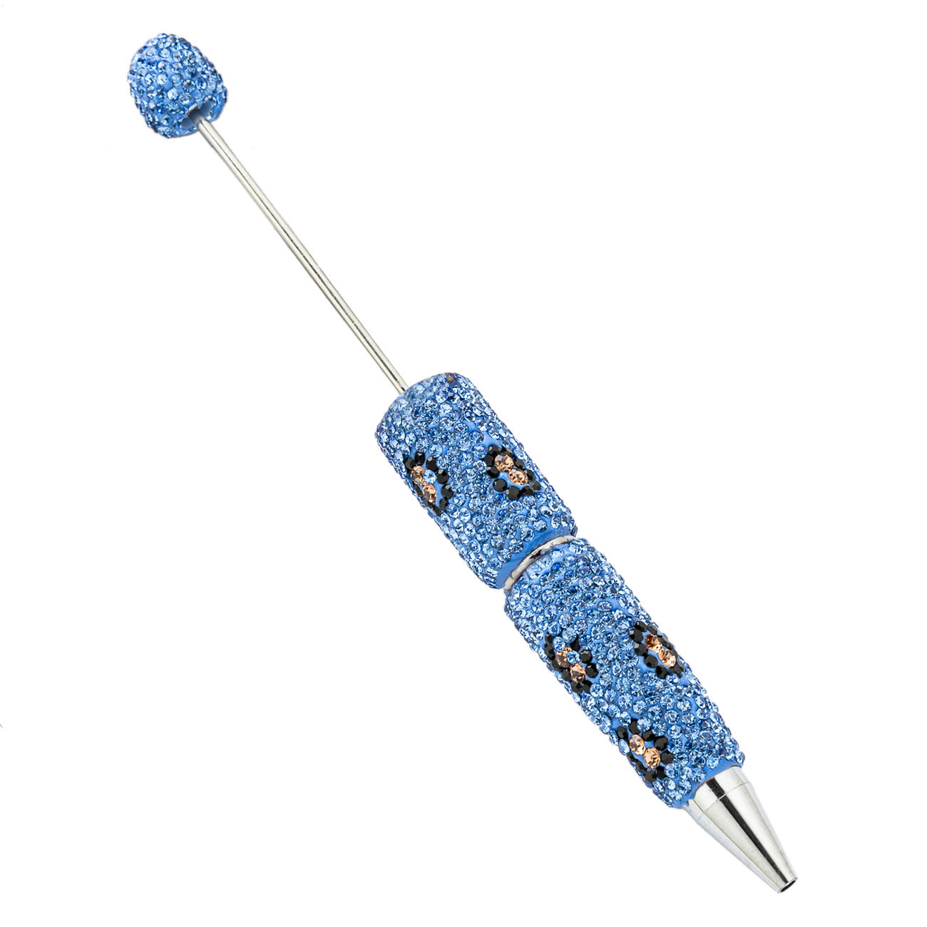 DIY Leopard print bead pen, handmade sticker drill pen