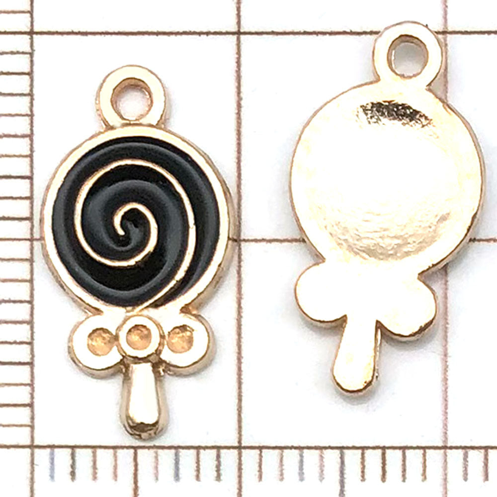 NO.21 Mixed 20 black charm metal, alloy