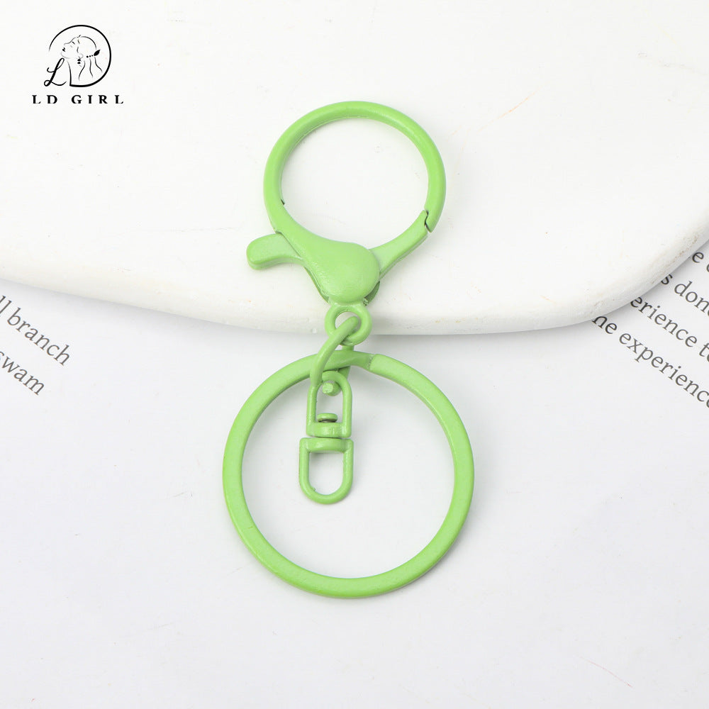 A MOQ10PCS key ring three-piece DIY handmade accessories
