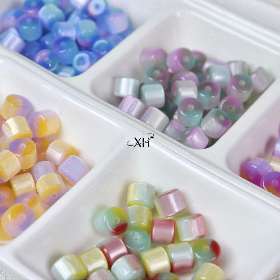 NO.8 Three in one Colors Resin Beads B 三分春桶珠