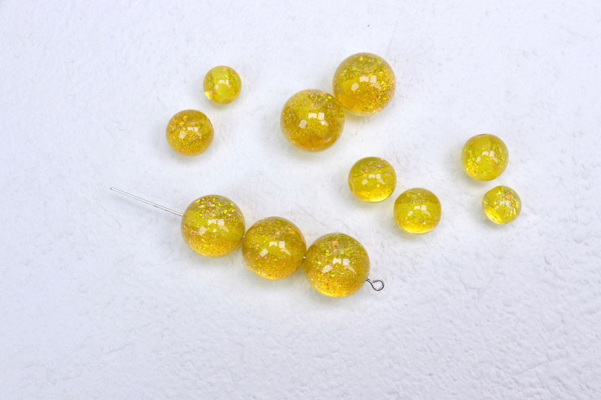 NO.10 Honey-core Opal Resin Beads 欧泊溏心
