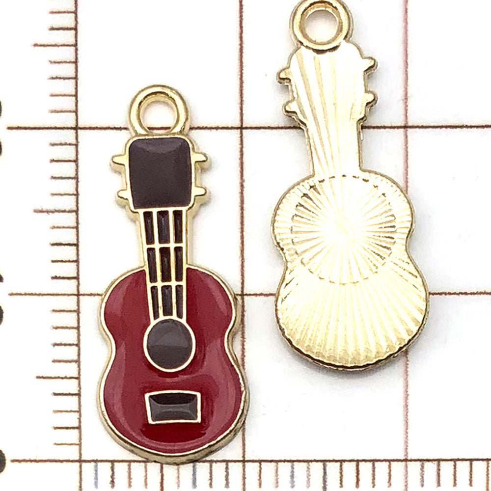 NO.9 Mixed 20 red gold plated enamel charm metal, alloy