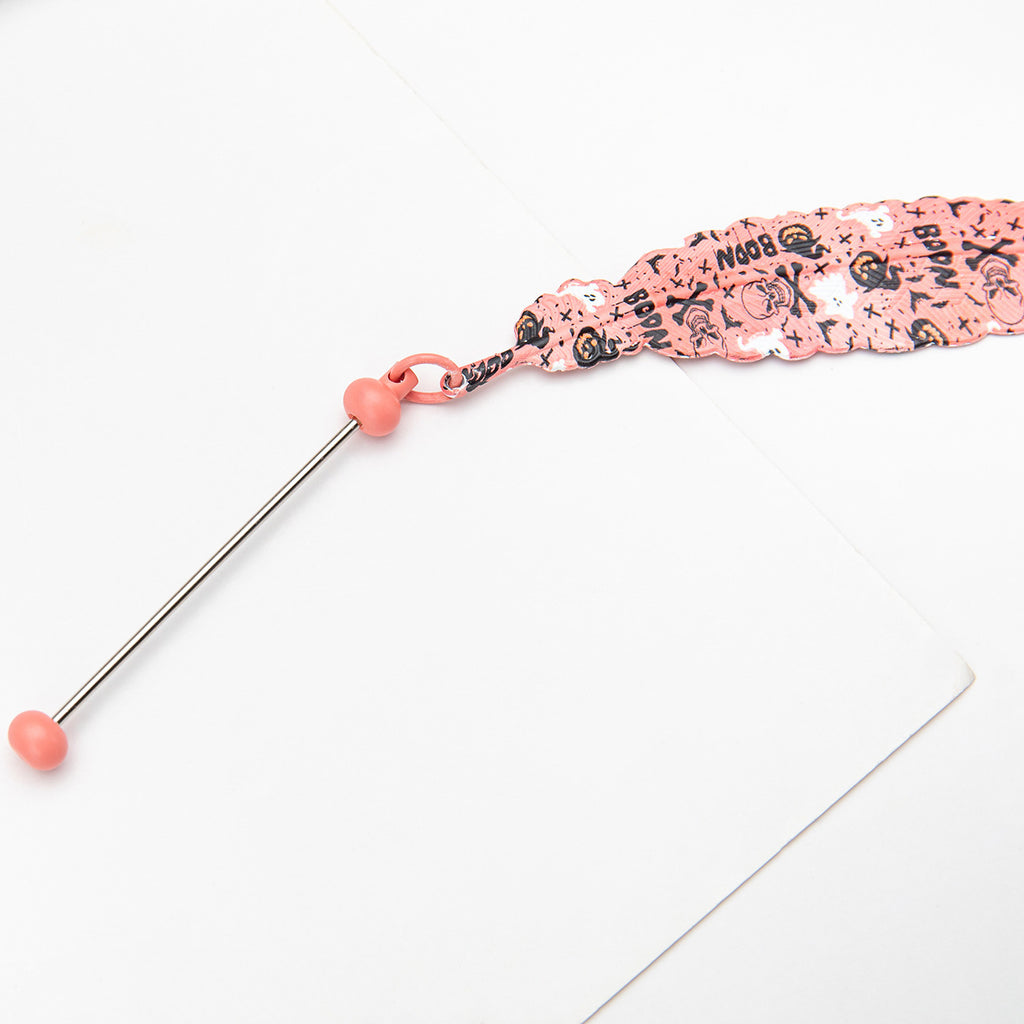 New DIY beaded feather bookmark, Christmas and Halloween metal bookmark, book page clip pendant.