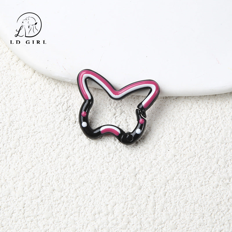 A butterfly spring buckle, DIY buckle, jewelry accessories