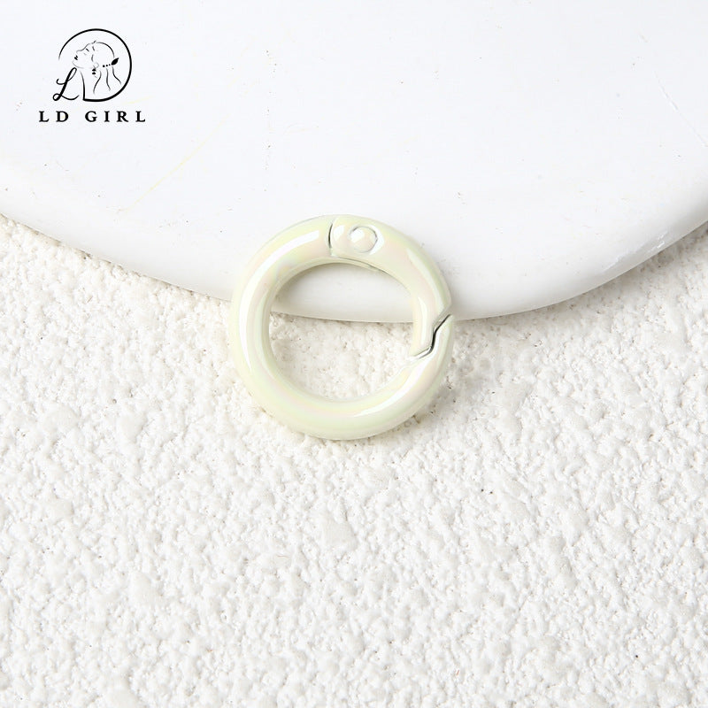 A20mm Colorful Round Spring Buckle, DIY Jewelry Accessories, Spring Ring, Connecting Ring, Keychain, Hanging Buckle