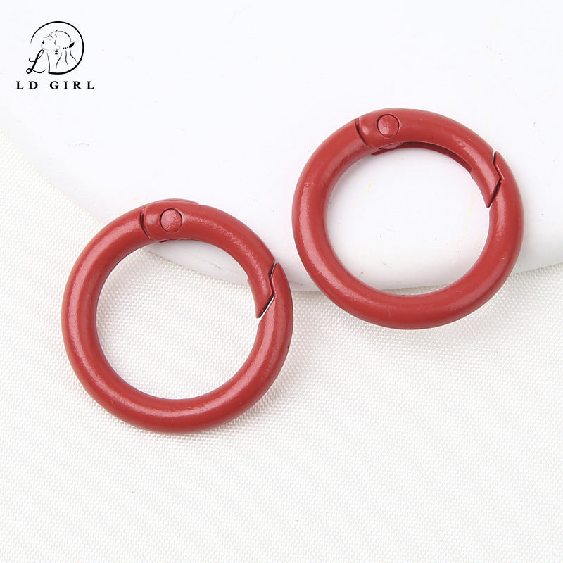 A25mm Color Painted Round Spring Buckle