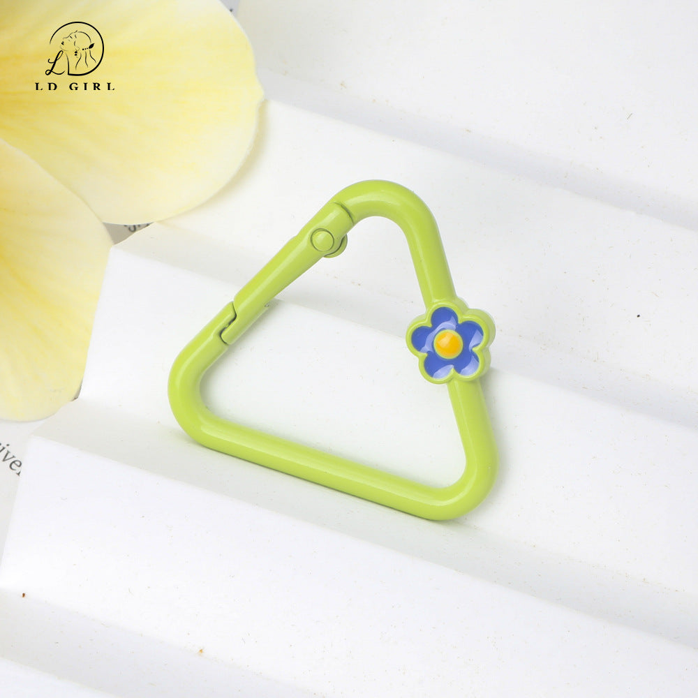 A Triangle Flower Portable Keychain, Accessories