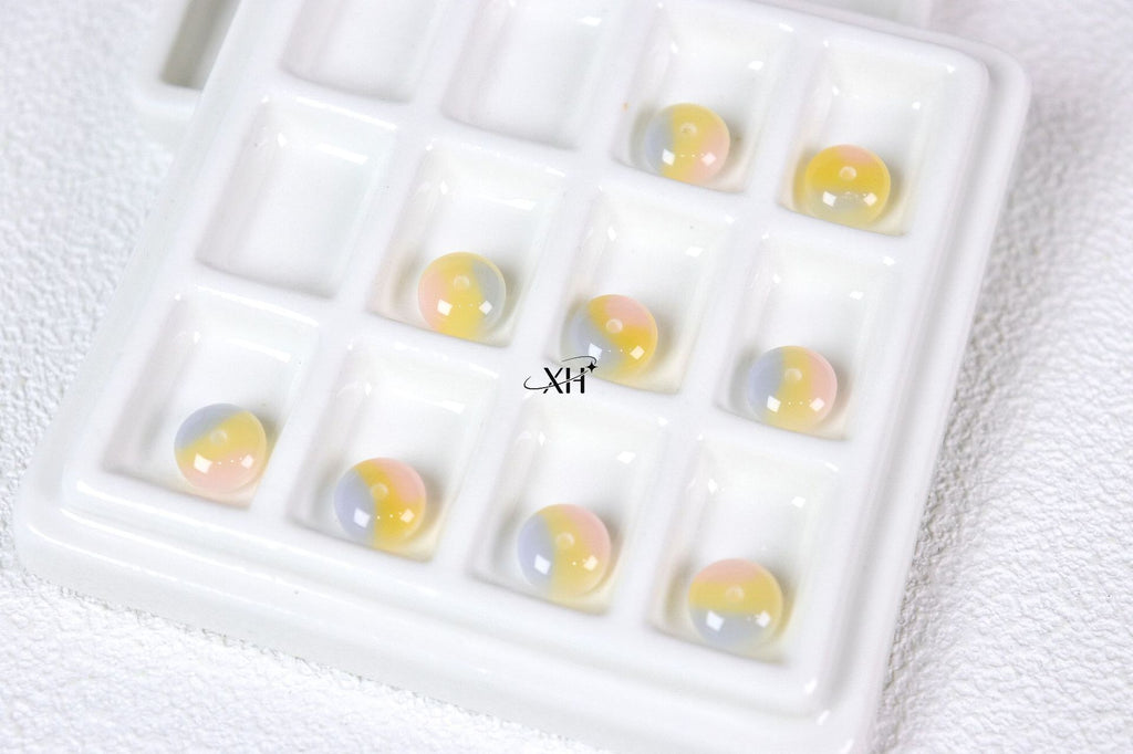 NO.9 Three in one Colors Resin Beads C 三分春算盘珠