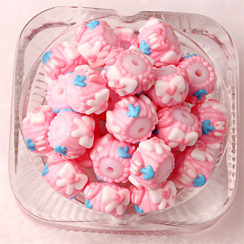 No.2 Hand-painted beads/bead pens/DIY mobile phone chain/car hanging/bag hanging/