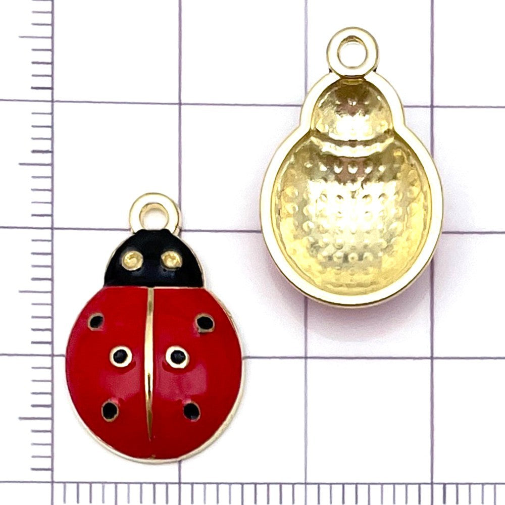 NO.8 Mixed 20  ladybug metal, alloy