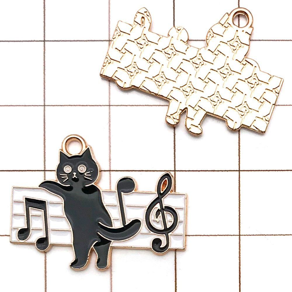 NO.13 Mix 10 music notes cat accessories