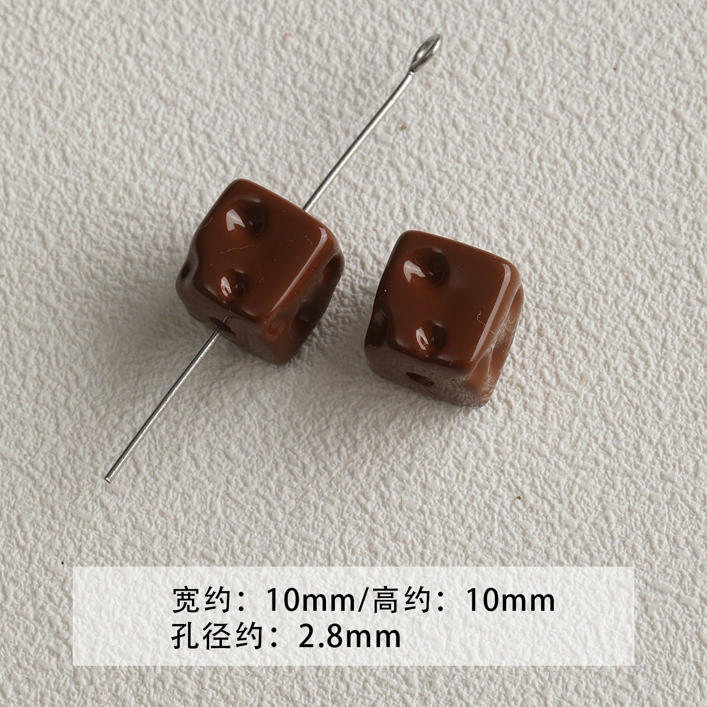 Red coffee color/acrylic paint beads/DIY accessories materials