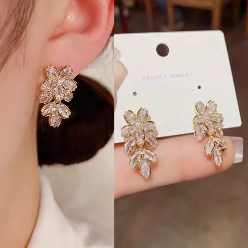 E14,S925 Silver Needle Earrings C