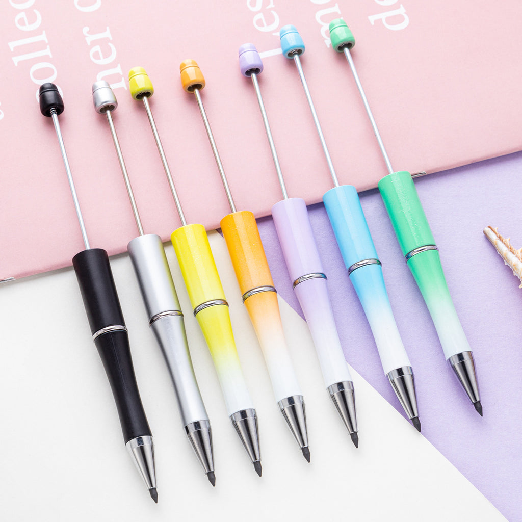 DIY beaded pencil, no sharpening, sketch drawing pencil