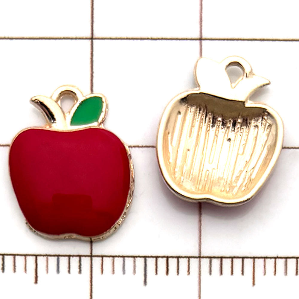NO.9 Mixed 20 red gold plated enamel charm metal, alloy
