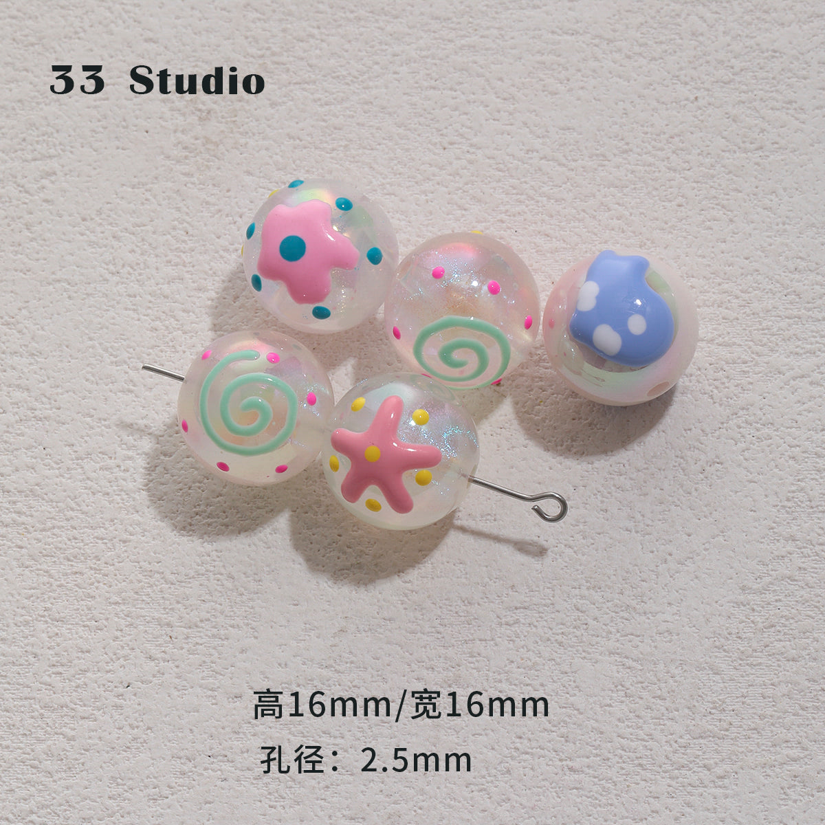 Heavy industry hand-painted beads/glazed beads/partition beads/DIY accessories