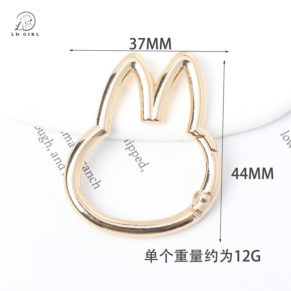 A Golden Cat, Apple, Heart, Spring Buckle, DIY Accessories