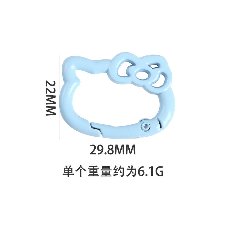 AKT spring ring, colored opening, spring buckle