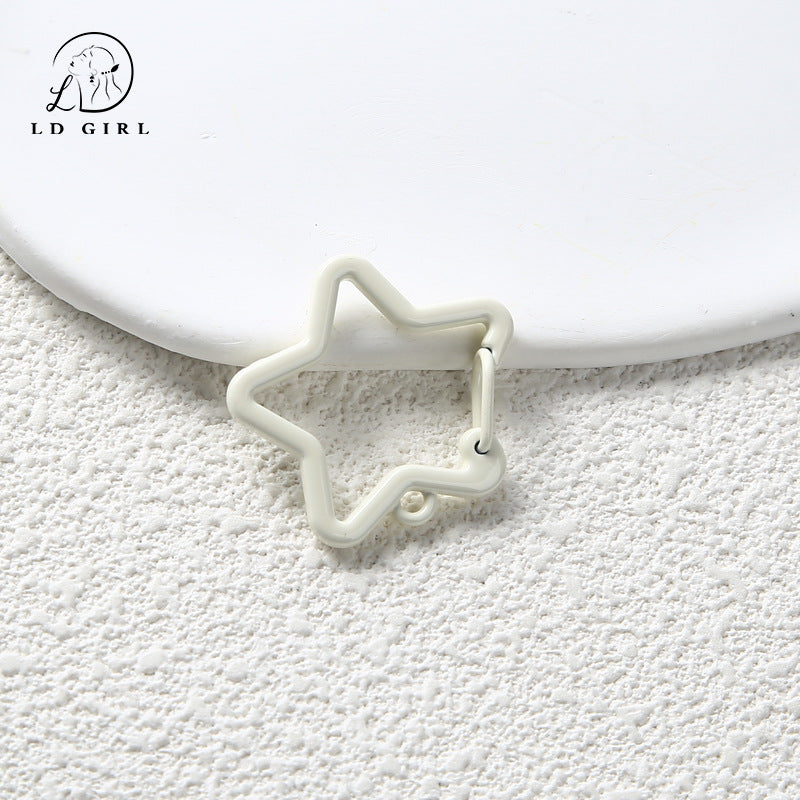 A Five-pointed star spring ring, dog buckle, jewelry buckle spring buckle