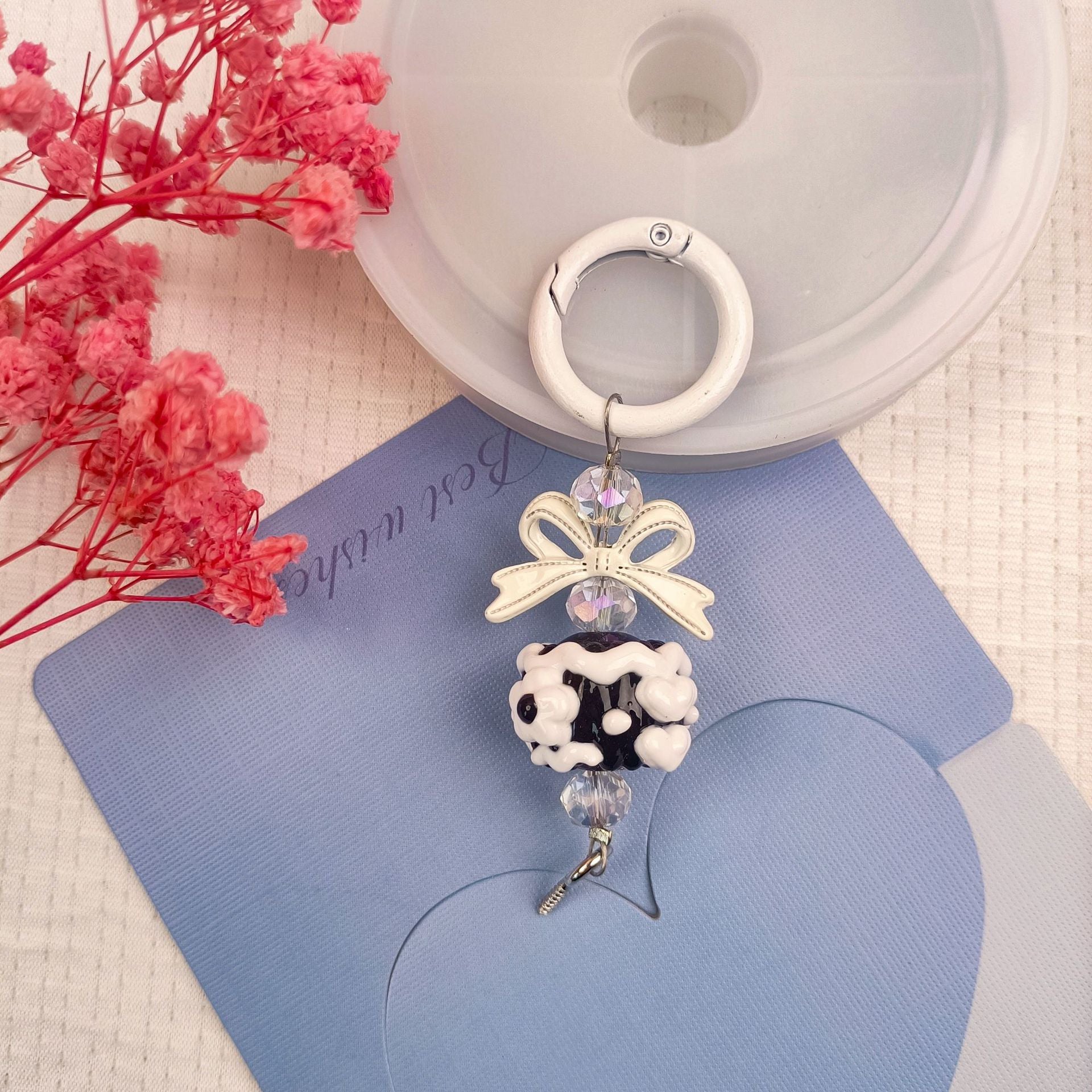 Cute hand-painted beads, pendants, mobile phone jewelry, accessories alloy buckles