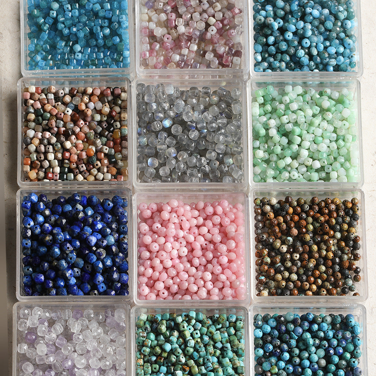 Natural stone, square, DIY accessories【敦煌】