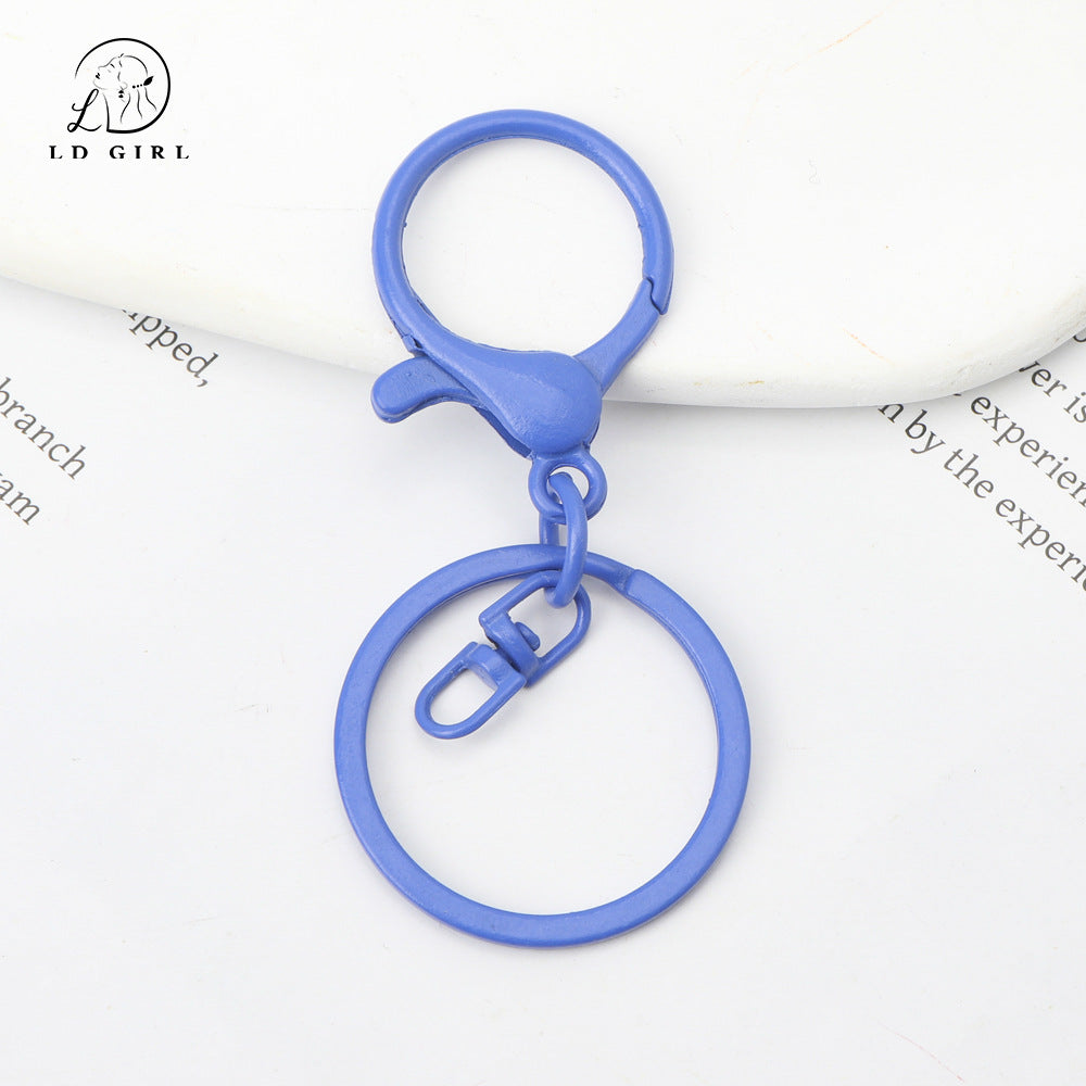 A MOQ10PCS key ring three-piece DIY handmade accessories