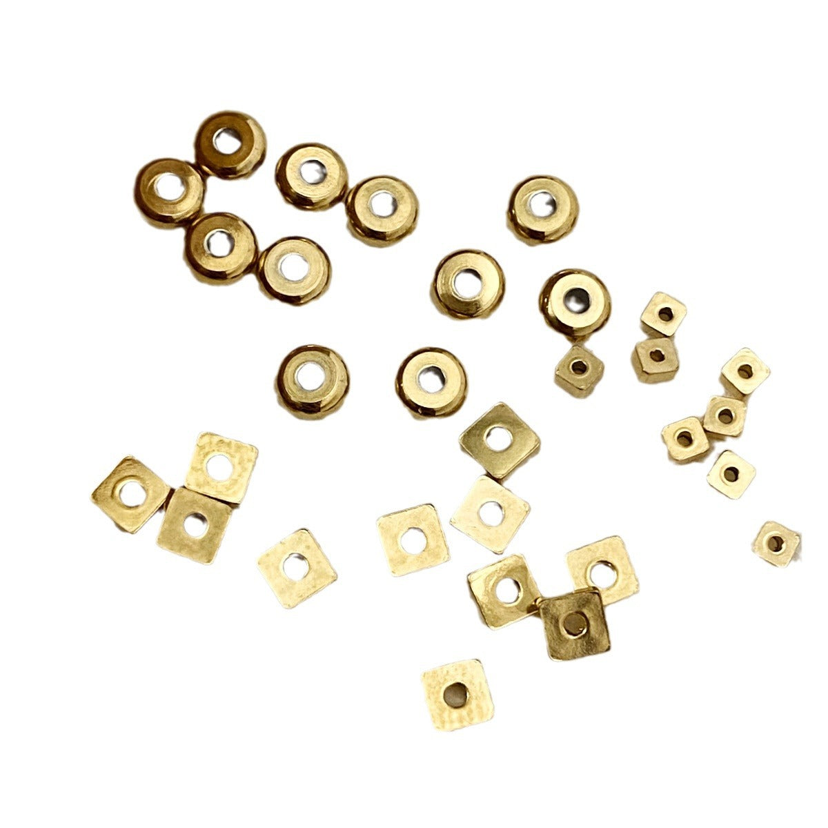 Color retention/stainless steel/gold plated/square/round/spacer/DIY accessories