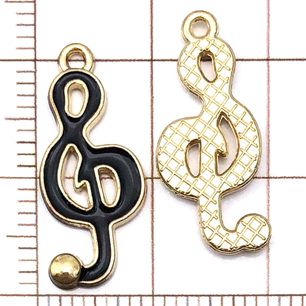 NO.21 Mixed 20 black charm metal, alloy