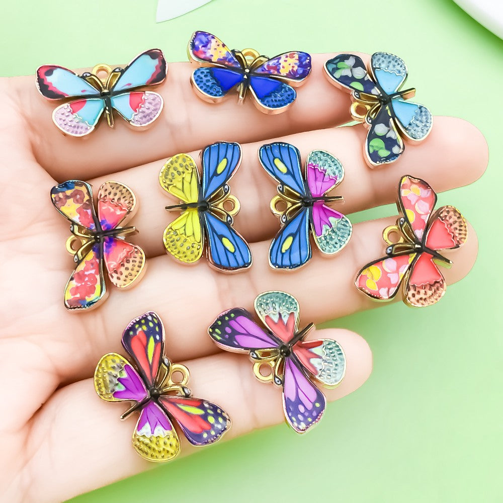 NO.6 butterfly pendant, DIY jewelry accessories.