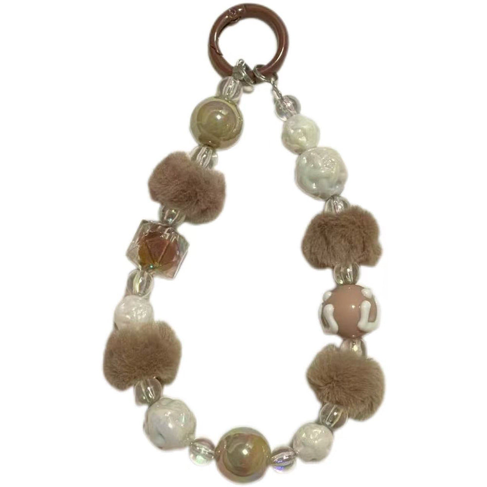 B4 new hairball hand-painted beads/mobile phone chain/bag hanging