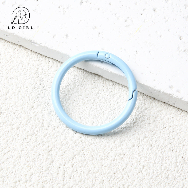 A40mm round spring buckle, large, ring buckle, bag buckle, ring metal, DIY jewelry accessories bag hanging