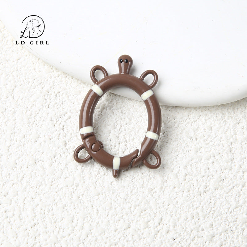 A small turtle spring buckle, open ring