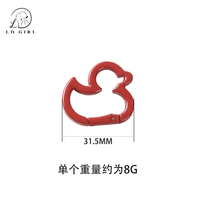 A duckling key ring DIY keychain accessories