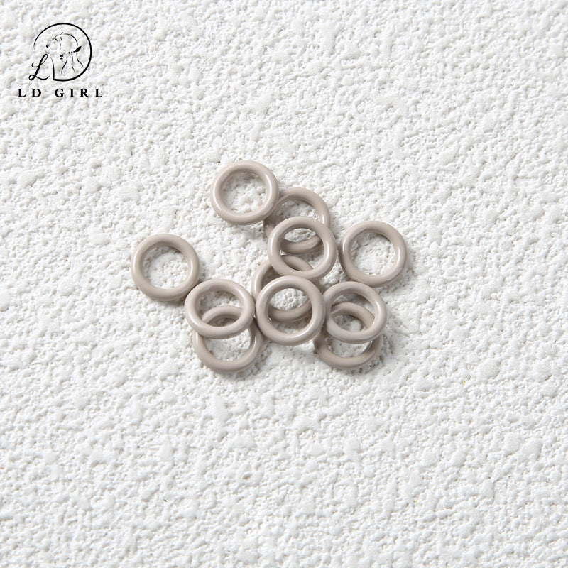 A Non-openable, paint DIY closed ring, connecting ring, accessories