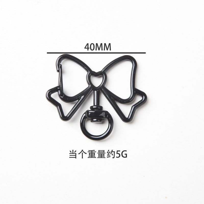 A color paint bow keychain, spring buckle DIY handmade jewelry accessories